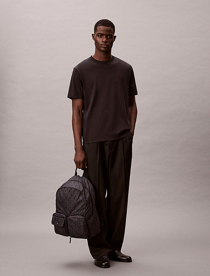 Calvin Klein Siyah Renkli Erkek Printed Emblem Sırt Çantası