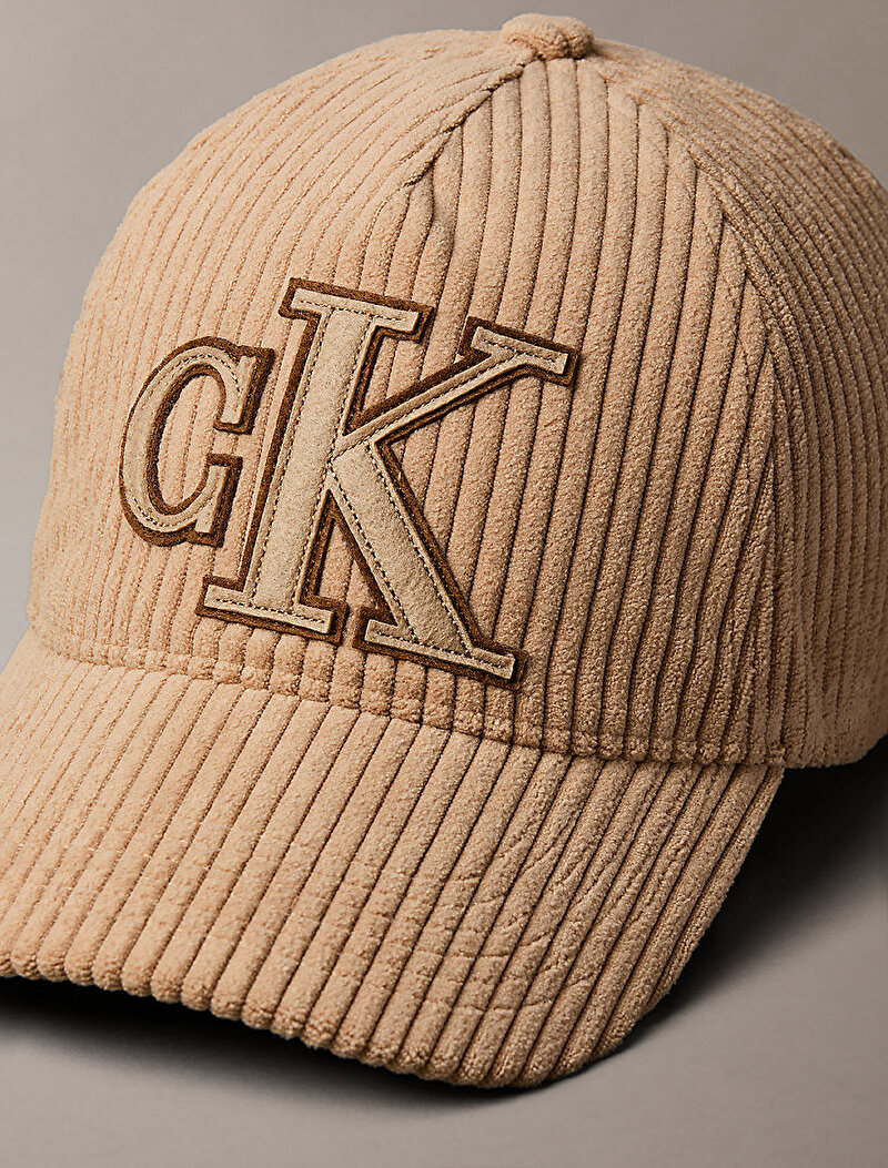 Calvin Klein Kahverengi Renkli Erkek Felt Monogram Şapka