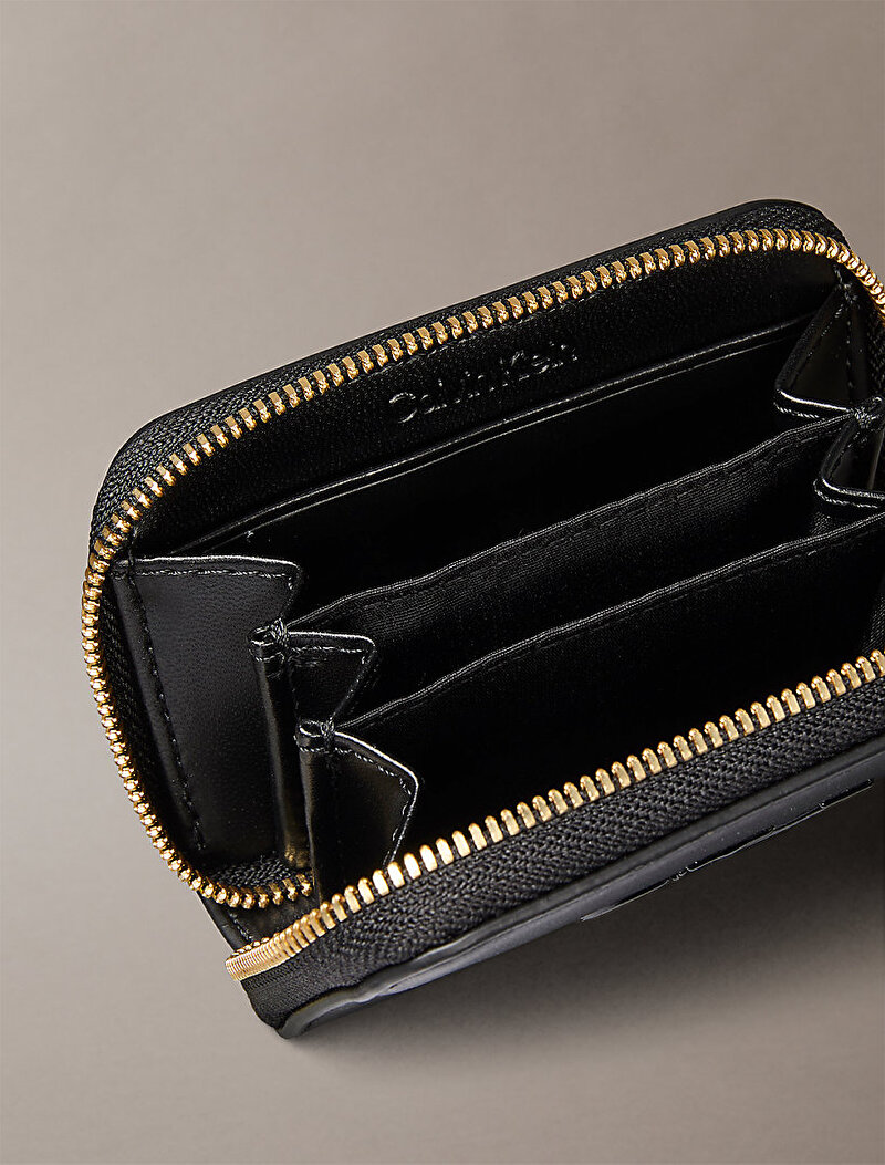 Calvin Klein Siyah Renkli Kadın Bold CK Medium Cüzdan