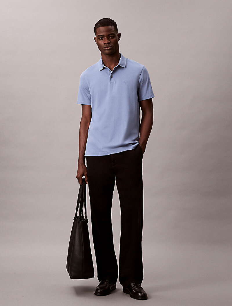 Erkek Supima Chest Polo T-shirt