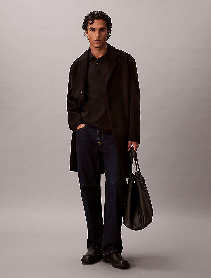 Calvin Klein Siyah Renkli Erkek Refined Pique Polo T-shirt