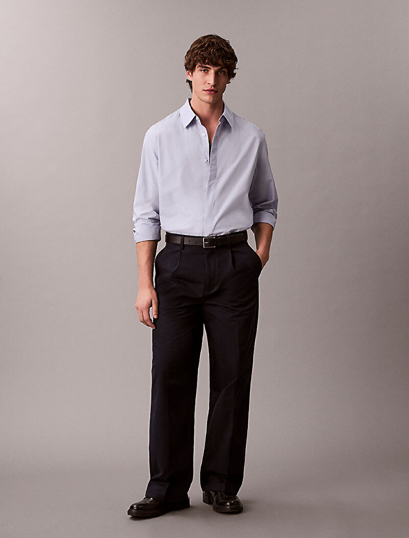 Erkek Solid Crisp Gömlek