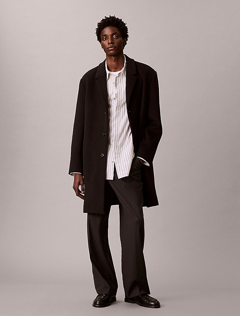 Calvin Klein Gri Renkli Erkek Multi Stripe Gömlek