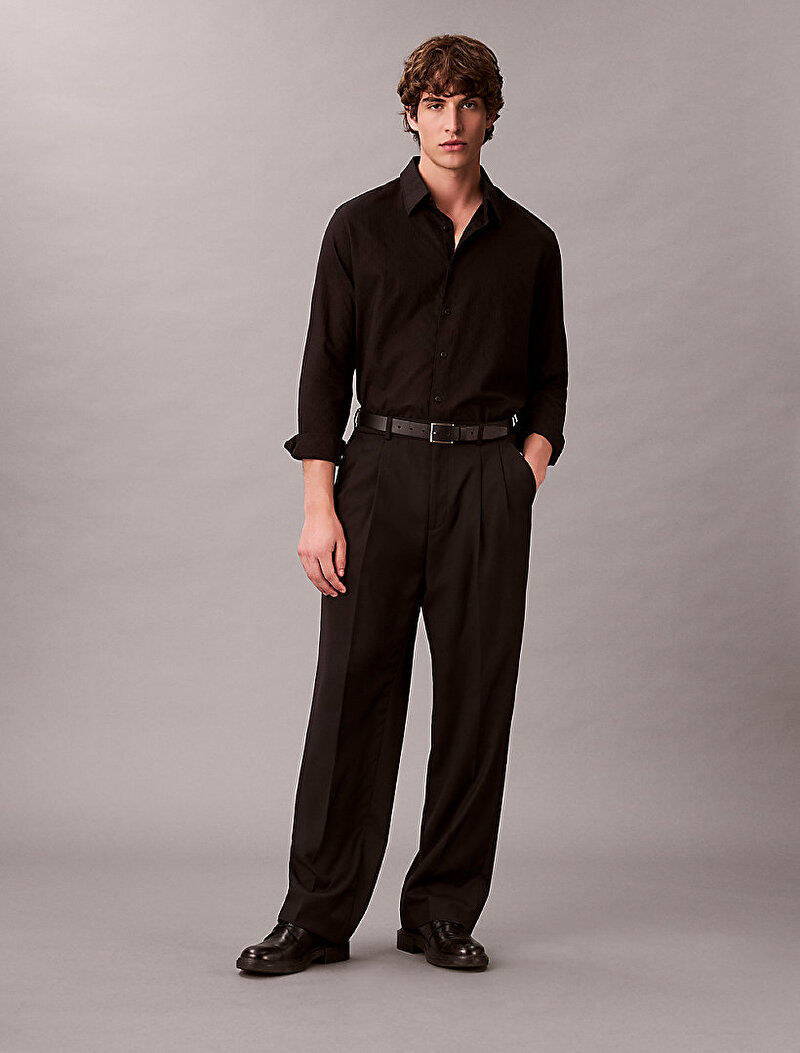 Erkek Jacquard Easy Gömlek