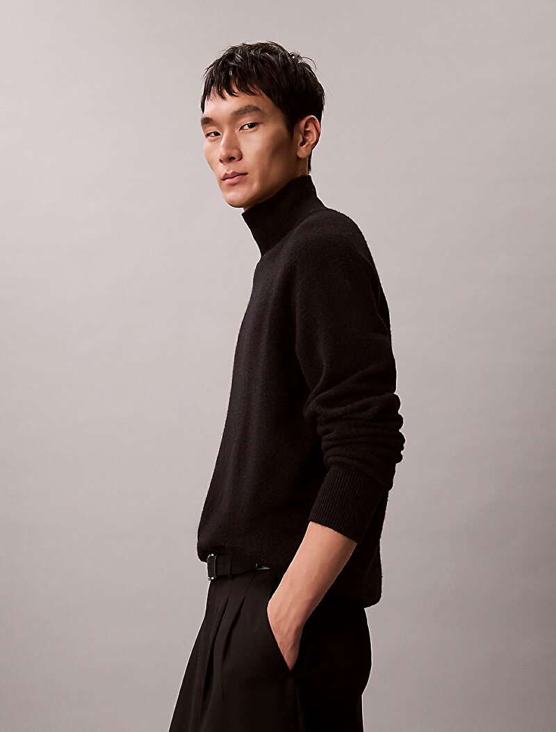 Erkek Cozy Wool Crewneck Kazak