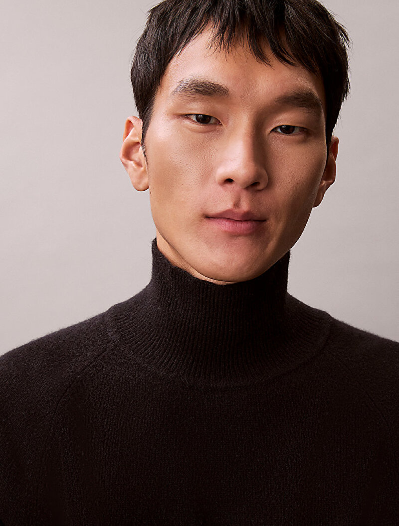 Calvin Klein Siyah Renkli Erkek Cozy Wool Crewneck Kazak