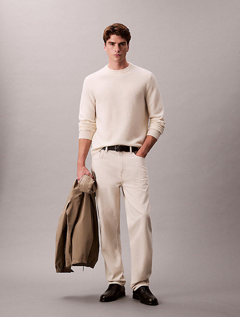 Erkek Cozy Wool Crewneck Kazak