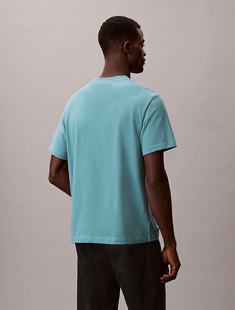 Calvin Klein Mavi Renkli Erkek Hero Monologo T-shirt