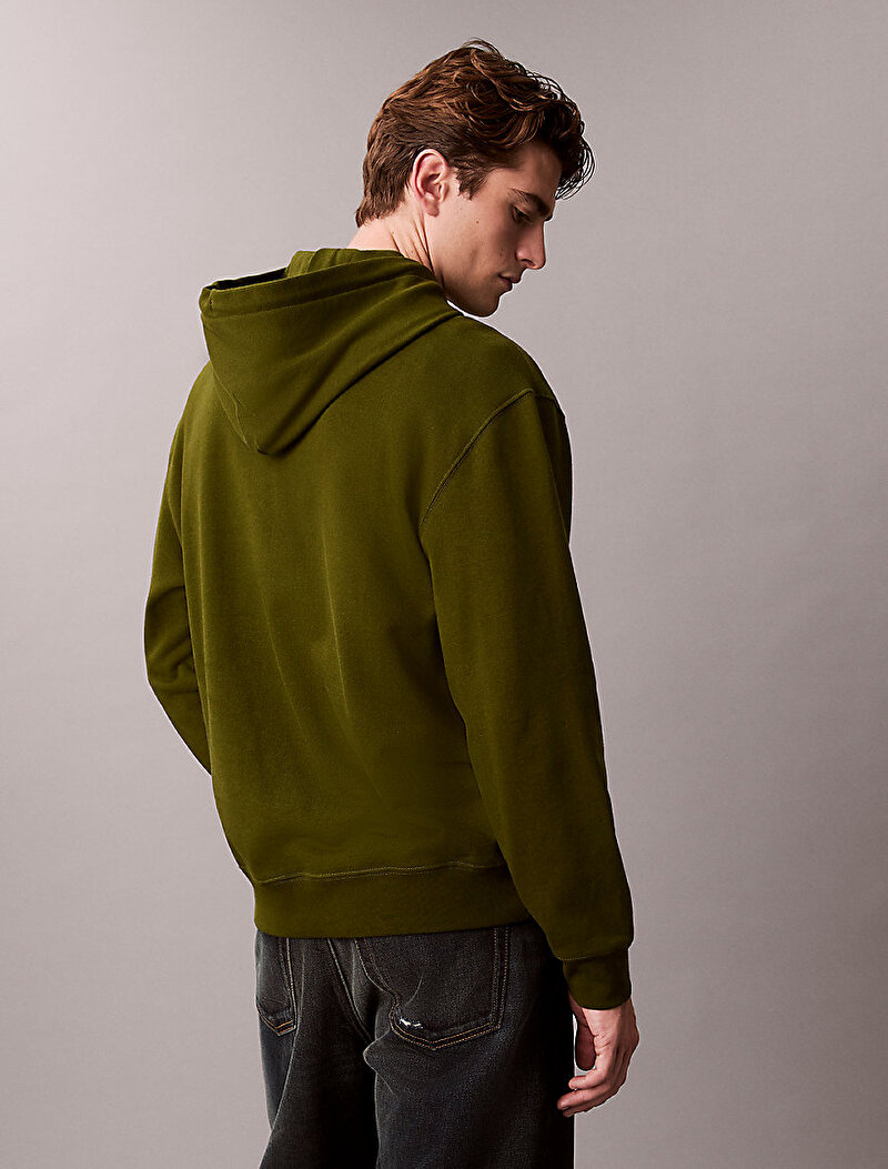 Calvin Klein Yeşil Renkli Erkek Retro Sweatshirt