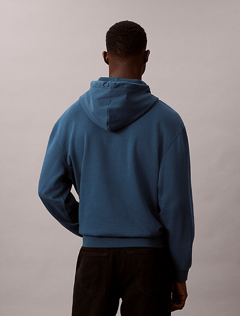 Calvin Klein Lacivert Renkli Erkek Retro Sweatshirt