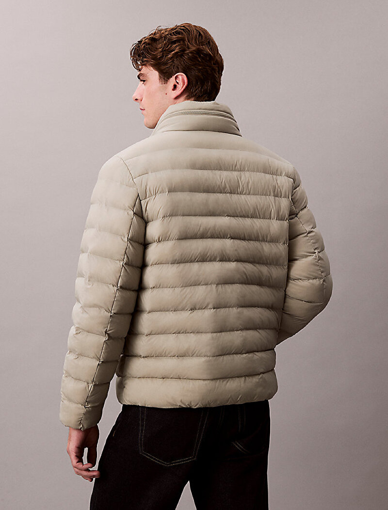 Calvin Klein Bej Renkli Erkek Naylon Mont