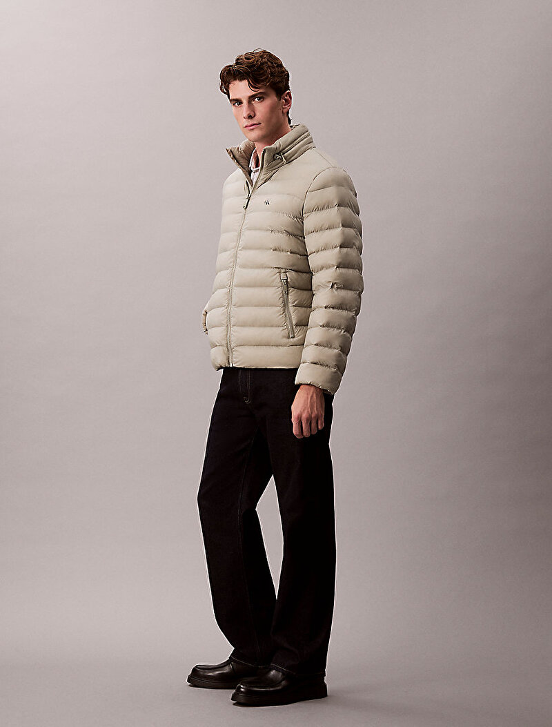 Calvin Klein Bej Renkli Erkek Naylon Mont