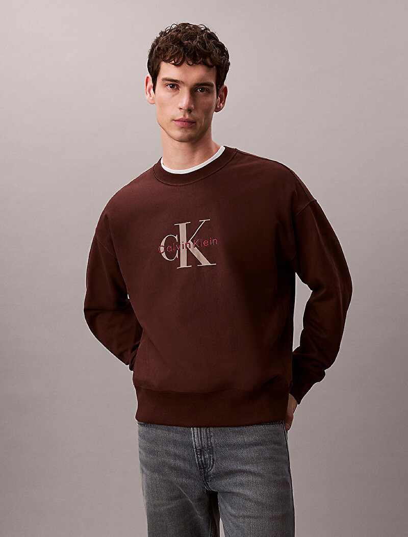 Erkek Premium Terry Monogram Sweatshirt
