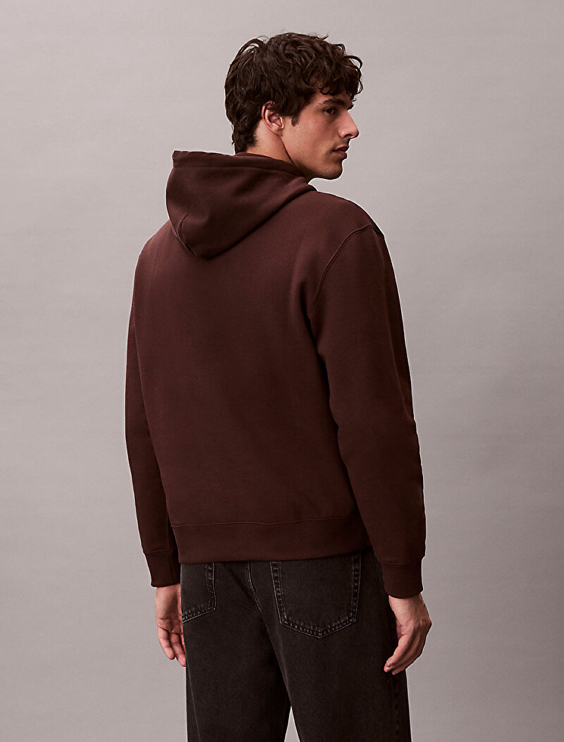 Calvin Klein Kahverengi Renkli Erkek 350 Fleece Sweatshirt