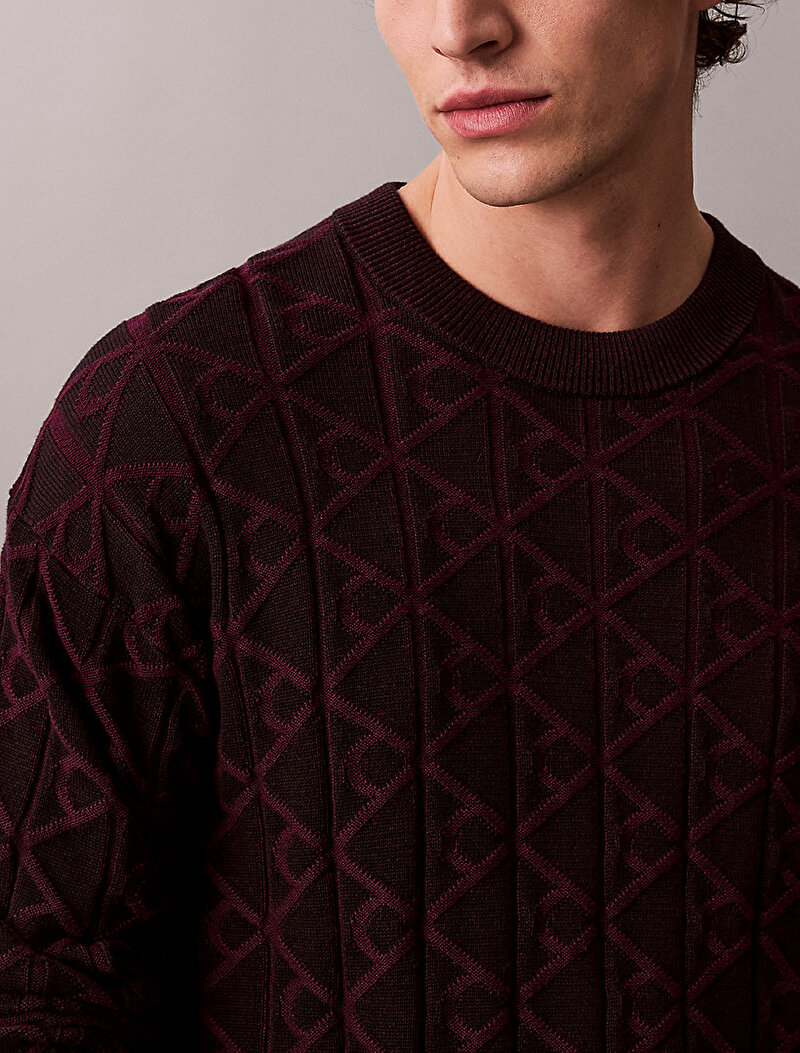 Calvin Klein Siyah Renkli Erkek Easy Cotton Kazak