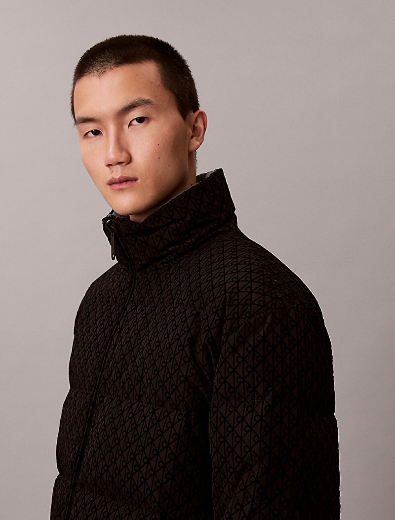 Calvin Klein Siyah Renkli Erkek Reversible Mont