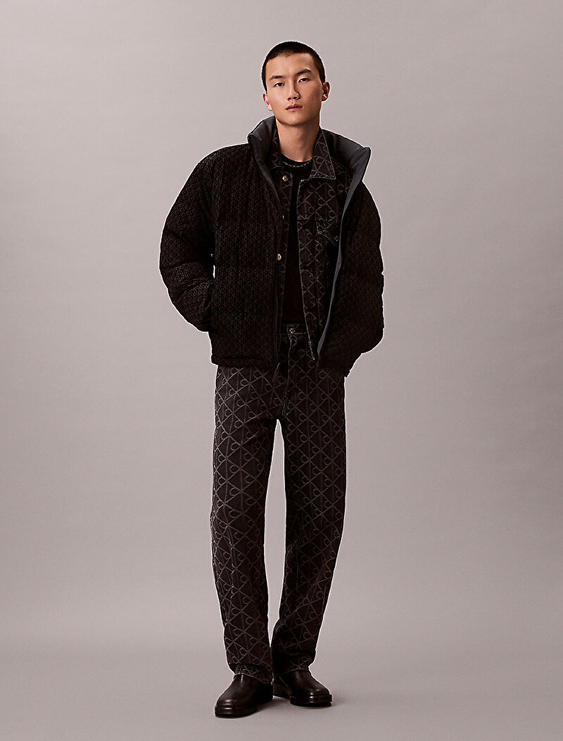 Calvin Klein Siyah Renkli Erkek Reversible Mont