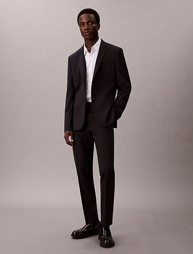 Erkek Italian Wool Blend Blazer