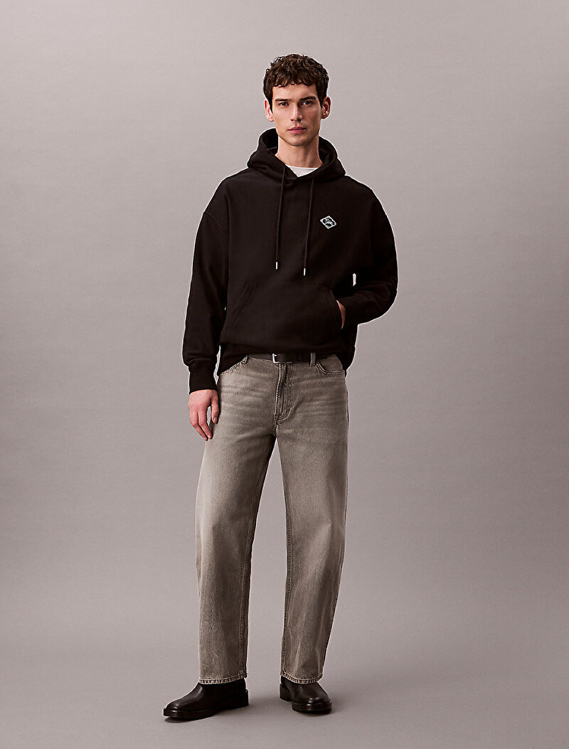 Calvin Klein Siyah Renkli Erkek Premium Fleece Sweatshirt