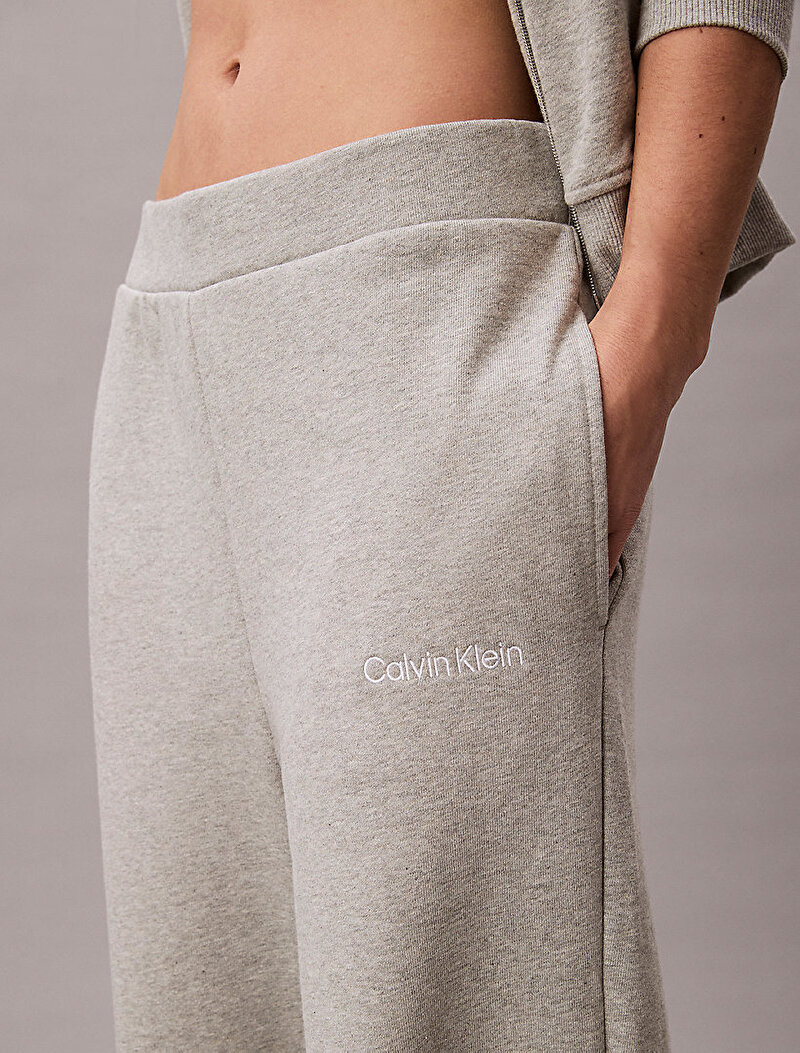 Calvin Klein Gri Renkli Kadın Straight Leg Eşofman Altı