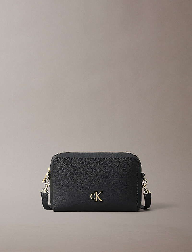 Calvin Klein Siyah Renkli Kadın Minimal Monogram Çapraz Çanta