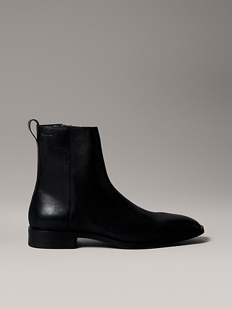 Erkek Slim Clean Zip Bot