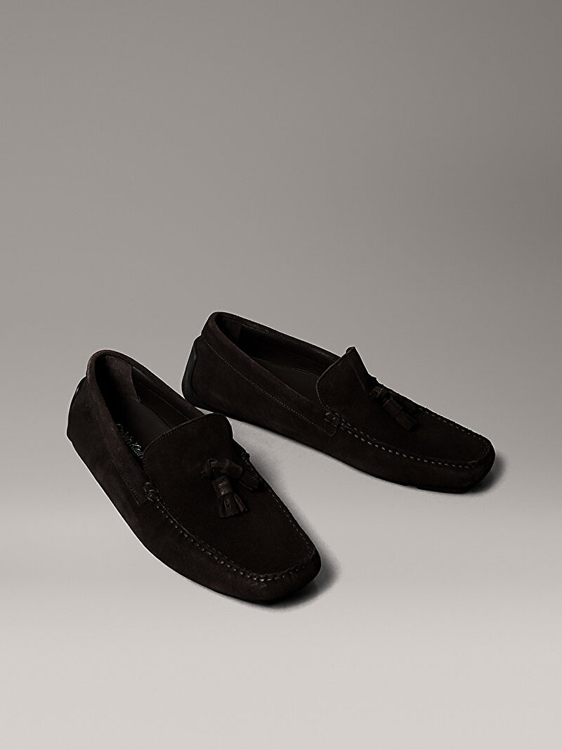 Calvin Klein Kahverengi Renkli Erkek Driver Tassels Loafer