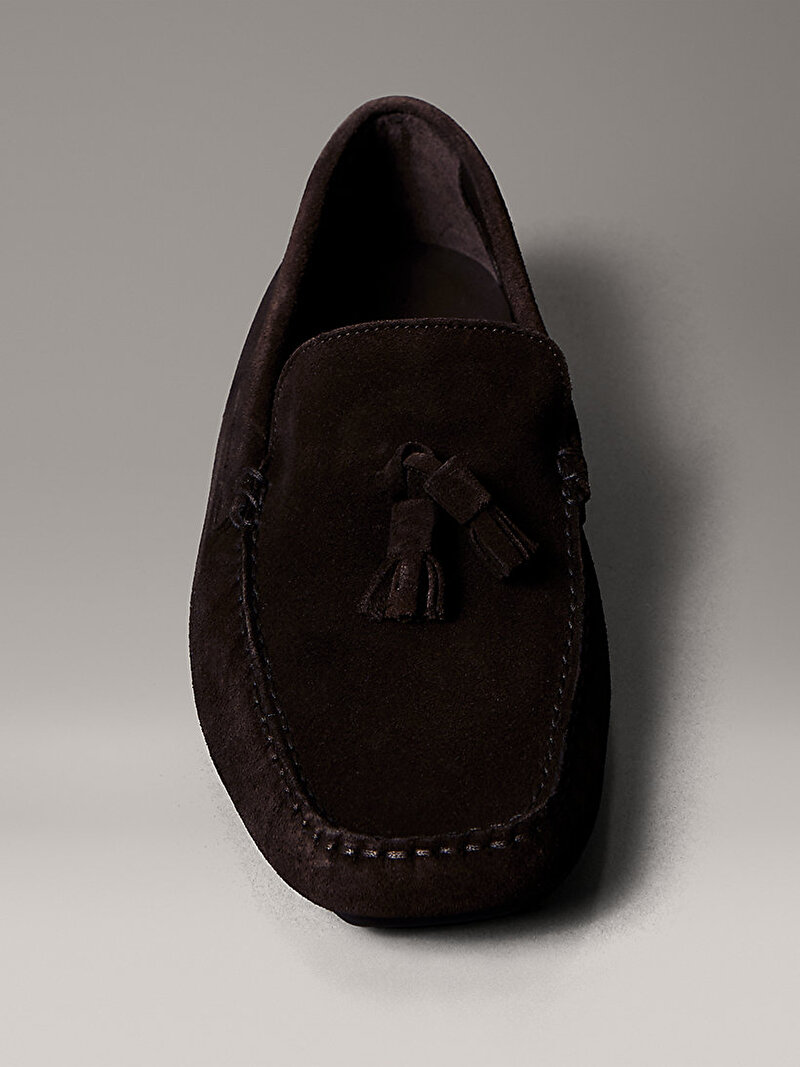 Calvin Klein Kahverengi Renkli Erkek Driver Tassels Loafer