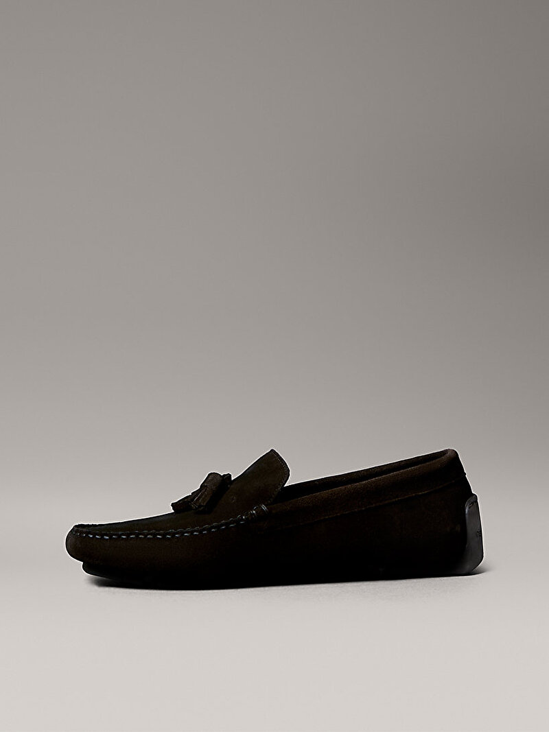 Calvin Klein Kahverengi Renkli Erkek Driver Tassels Loafer
