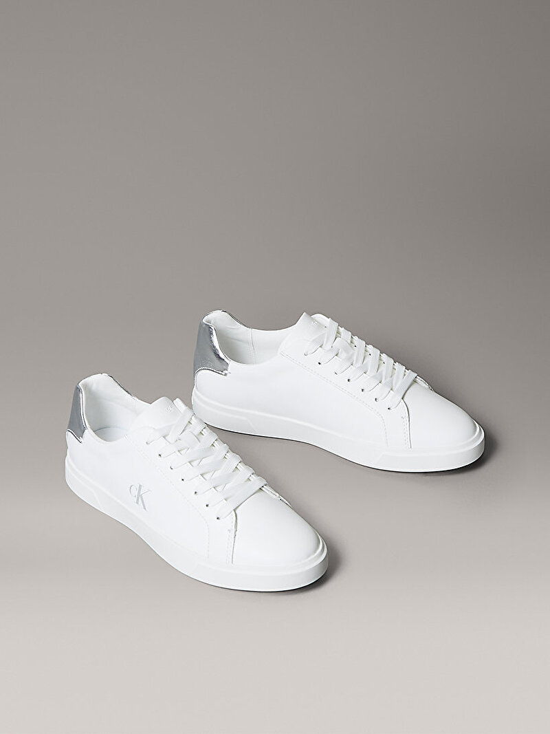 Calvin Klein Beyaz Renkli Kadın Low Pro Cups Laceup Sneaker