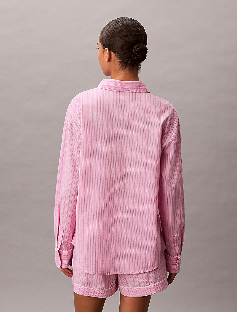 Calvin Klein Pembe Renkli Kadın Poplin Şort