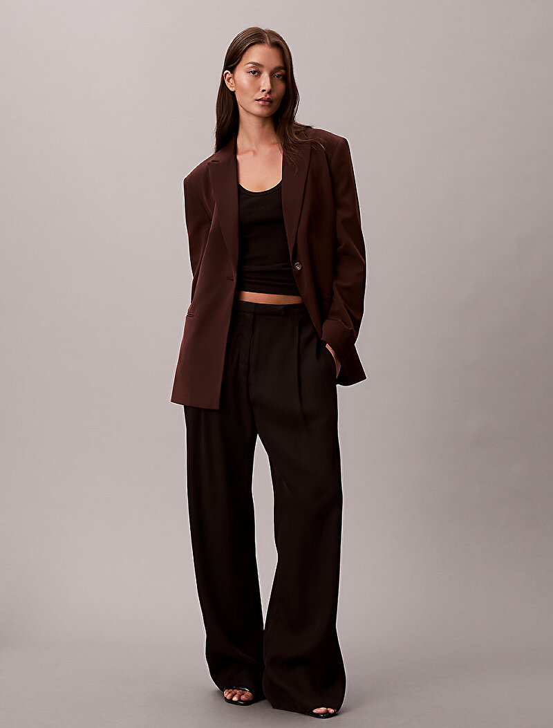 Calvin Klein Kahverengi Renkli Kadın Hero Blazer