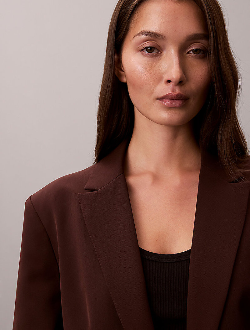 Calvin Klein Kahverengi Renkli Kadın Hero Blazer