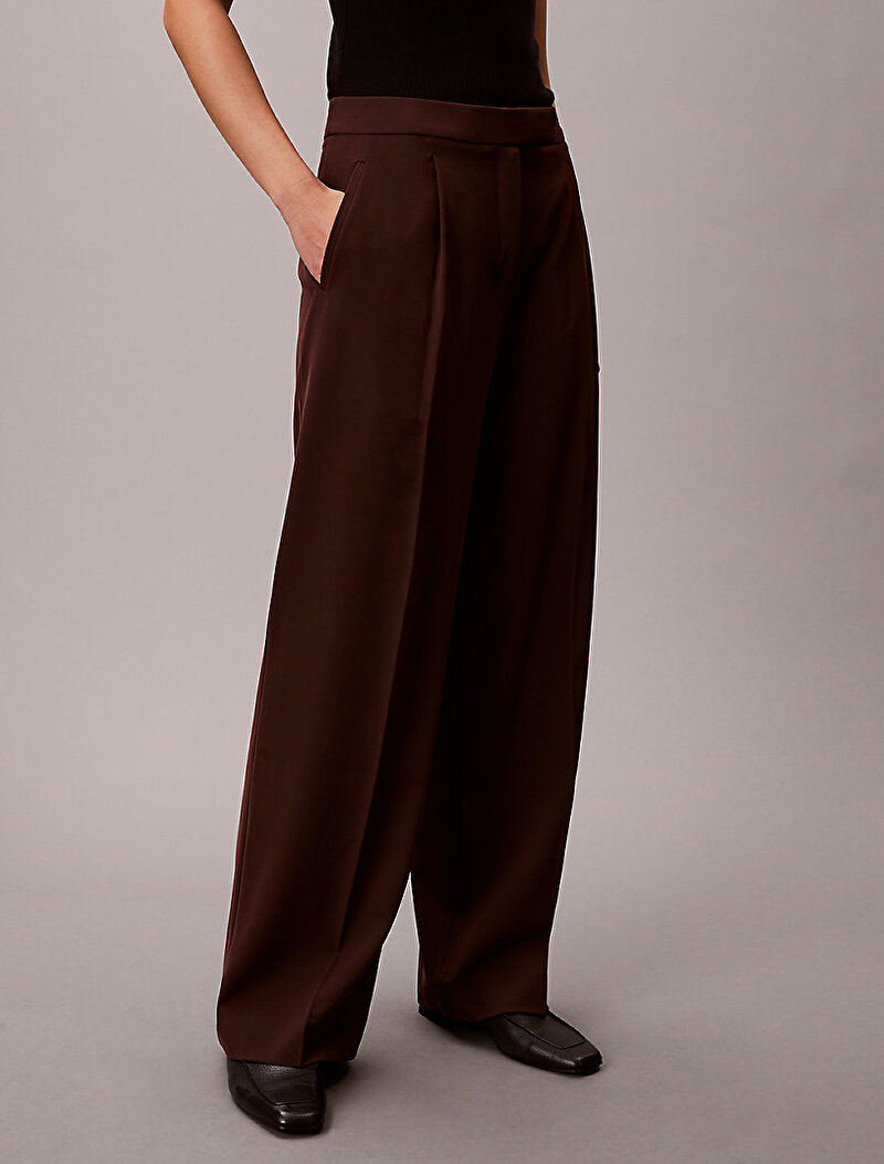 Calvin Klein Kahverengi Renkli Kadın Hero Tailored Pantolon