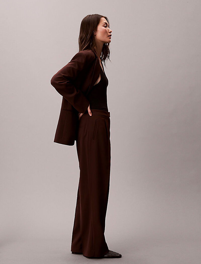 Calvin Klein Kahverengi Renkli Kadın Hero Tailored Pantolon