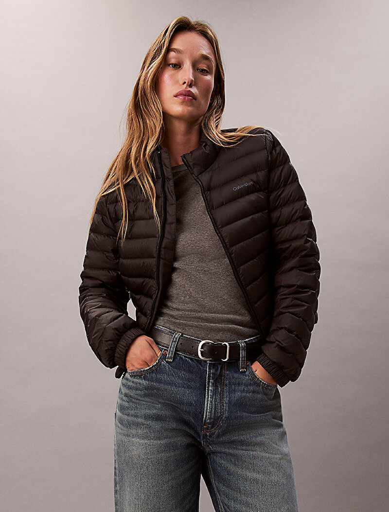 Calvin Klein Siyah Renkli Kadın Ultra Lightweight Mont