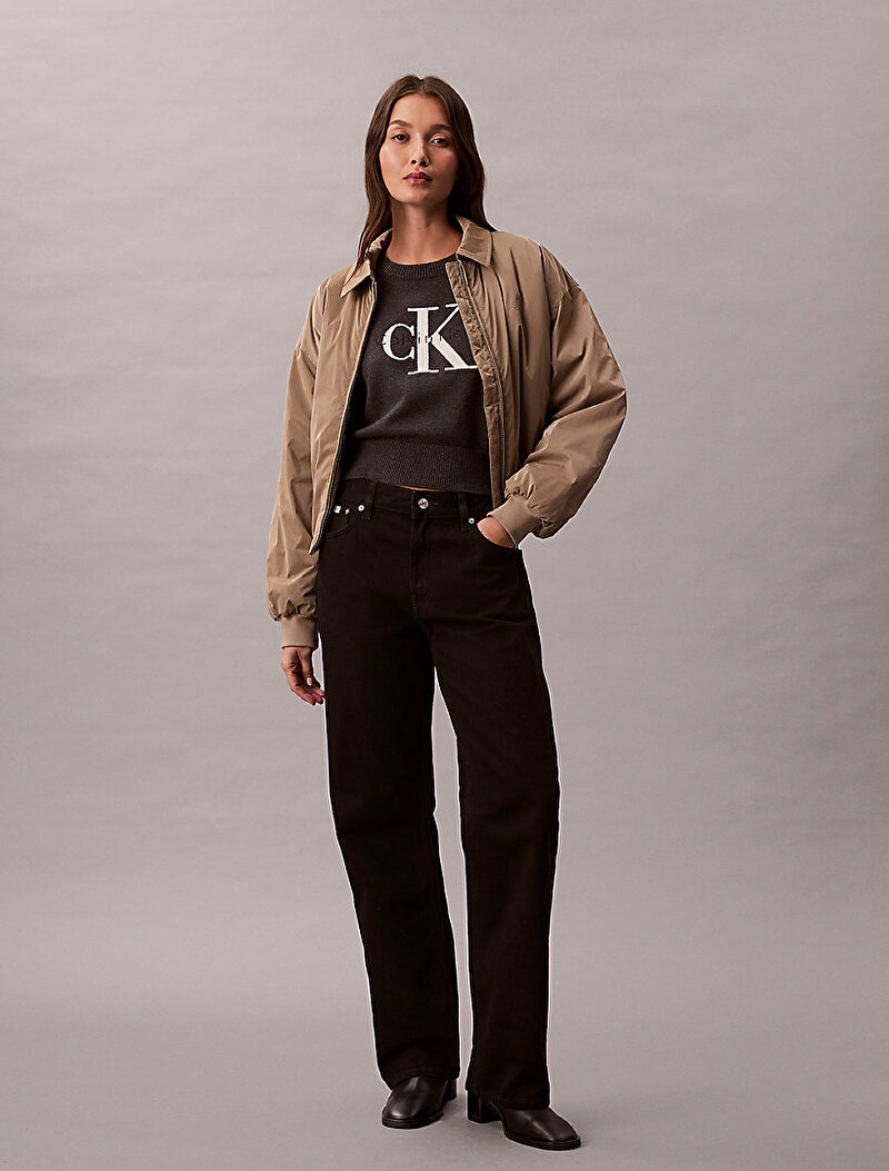 Kadın Chunky Cotton Graphic Kazak