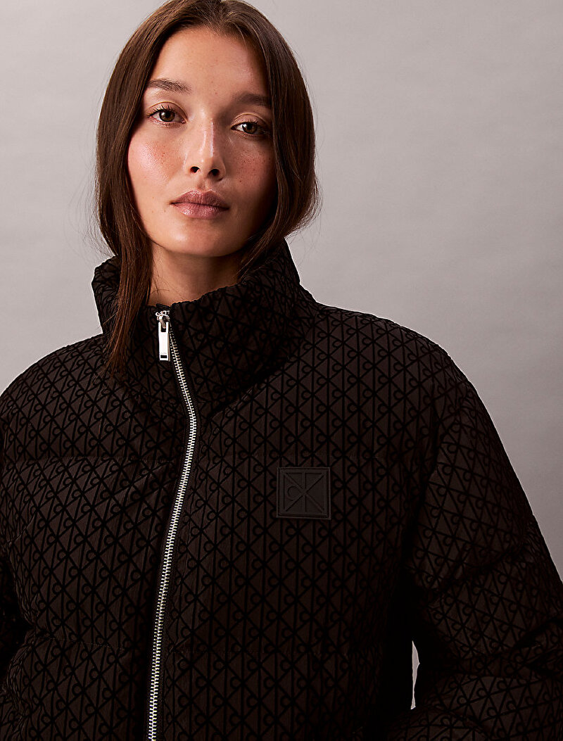 Calvin Klein Siyah Renkli Kadın Mid Weight Mont