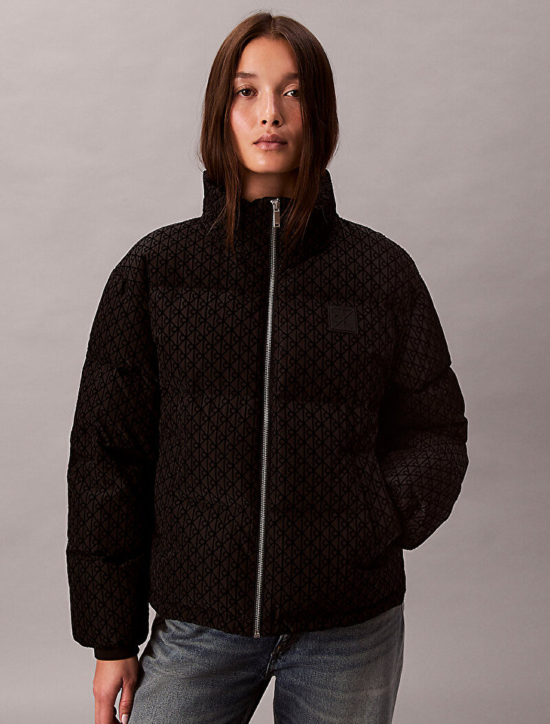 Calvin Klein Siyah Renkli Kadın Mid Weight Mont