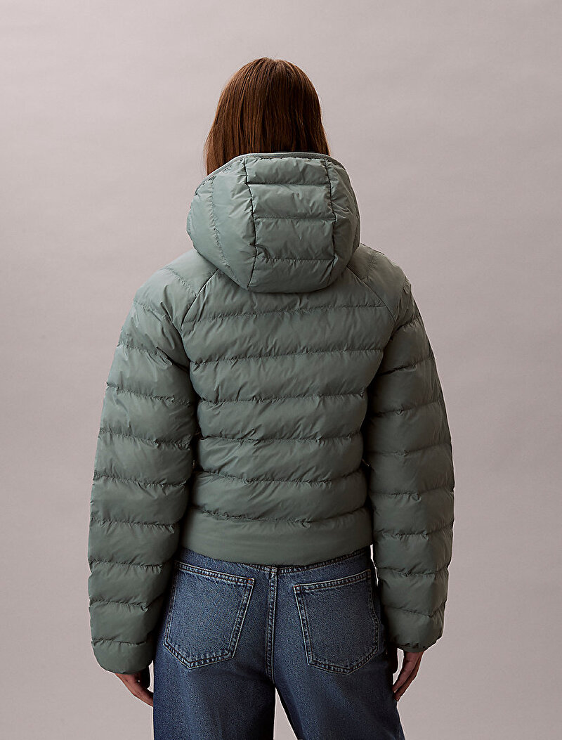 Calvin Klein Yeşil Renkli Kadın Lightweight Quilted Mont