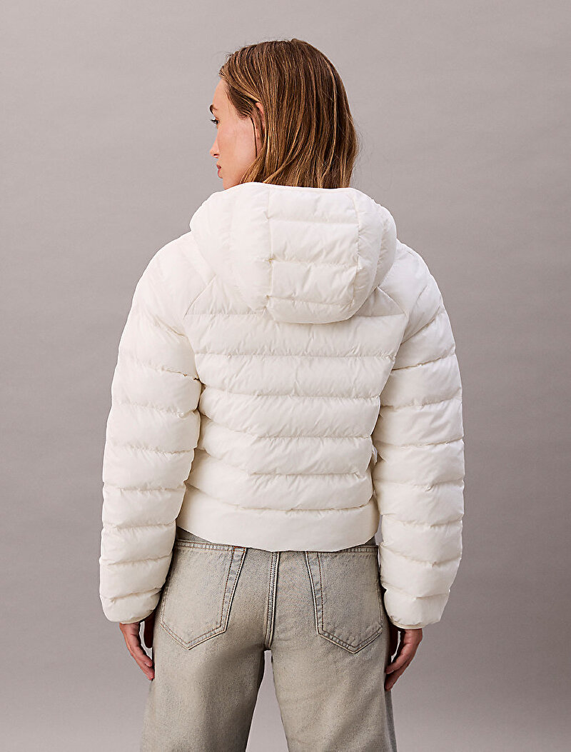 Calvin Klein Beyaz Renkli Kadın Lightweight Quilted Mont