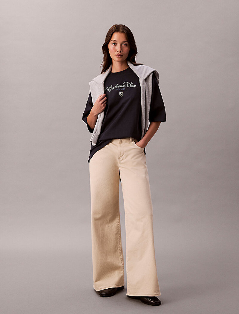 Calvin Klein Lacivert Renkli Kadın Oversize T-shirt