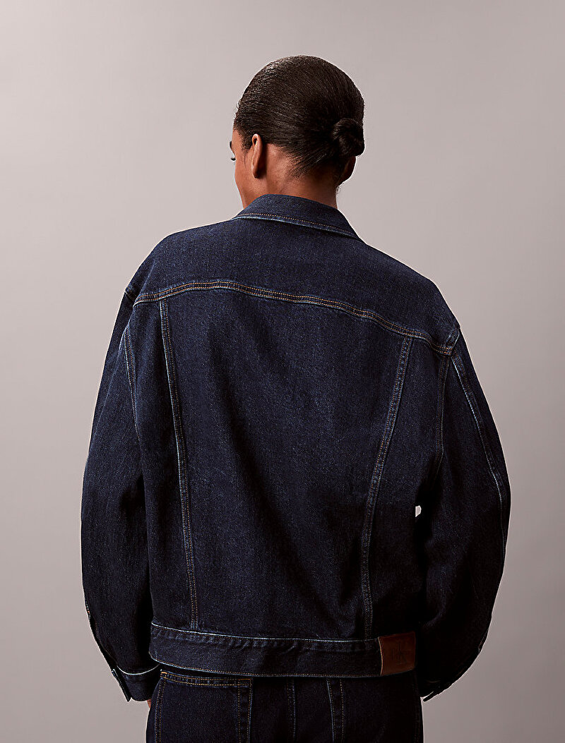 Calvin Klein Mavi Renkli Kadın Classic Trucker Denim Ceket