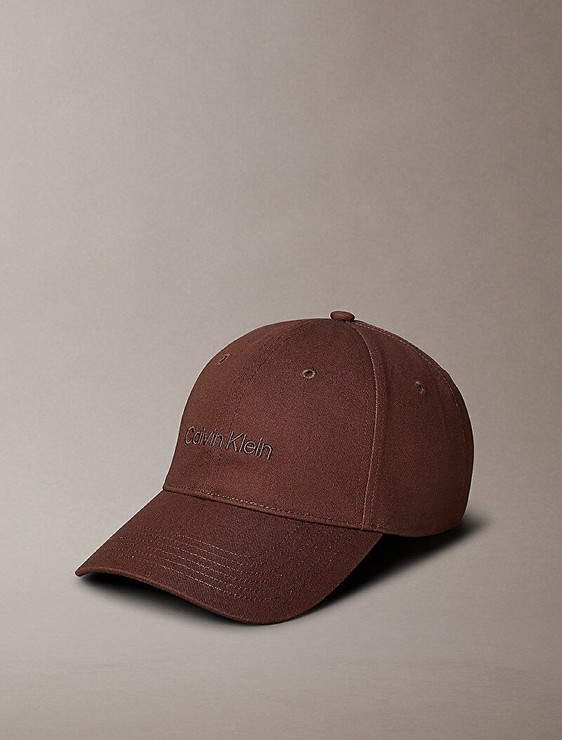 Calvin Klein Kahverengi Renkli Erkek Titlecase Logo Şapka