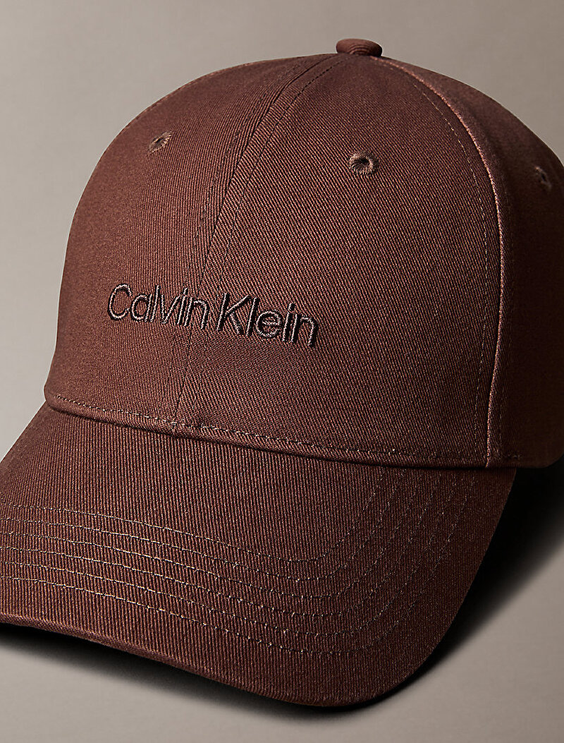 Calvin Klein Kahverengi Renkli Erkek Titlecase Logo Şapka