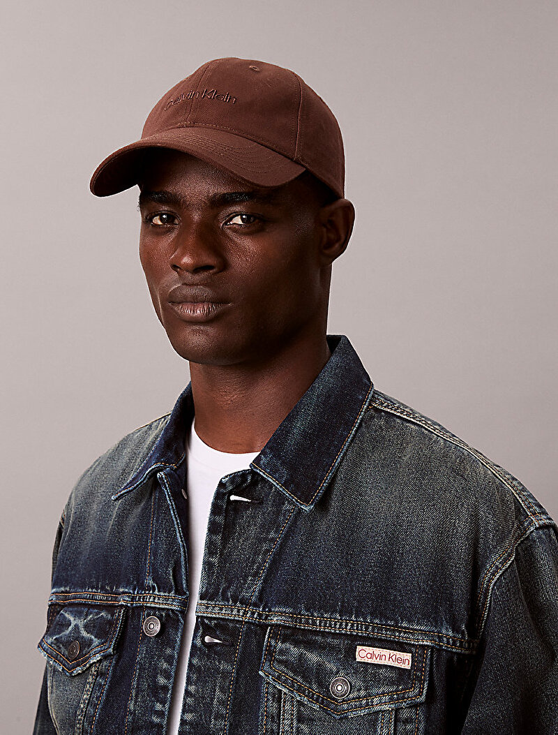 Calvin Klein Kahverengi Renkli Erkek Titlecase Logo Şapka