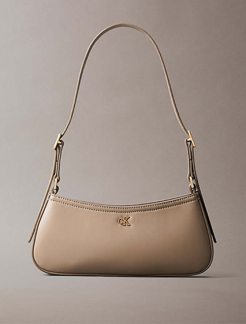 Calvin Klein Bej Renkli Kadın Ck Small Omuz Çantası