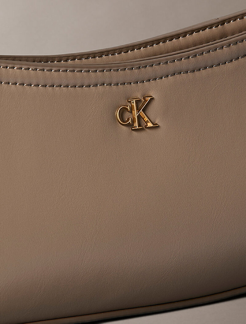 Calvin Klein Bej Renkli Kadın Ck Small Omuz Çantası