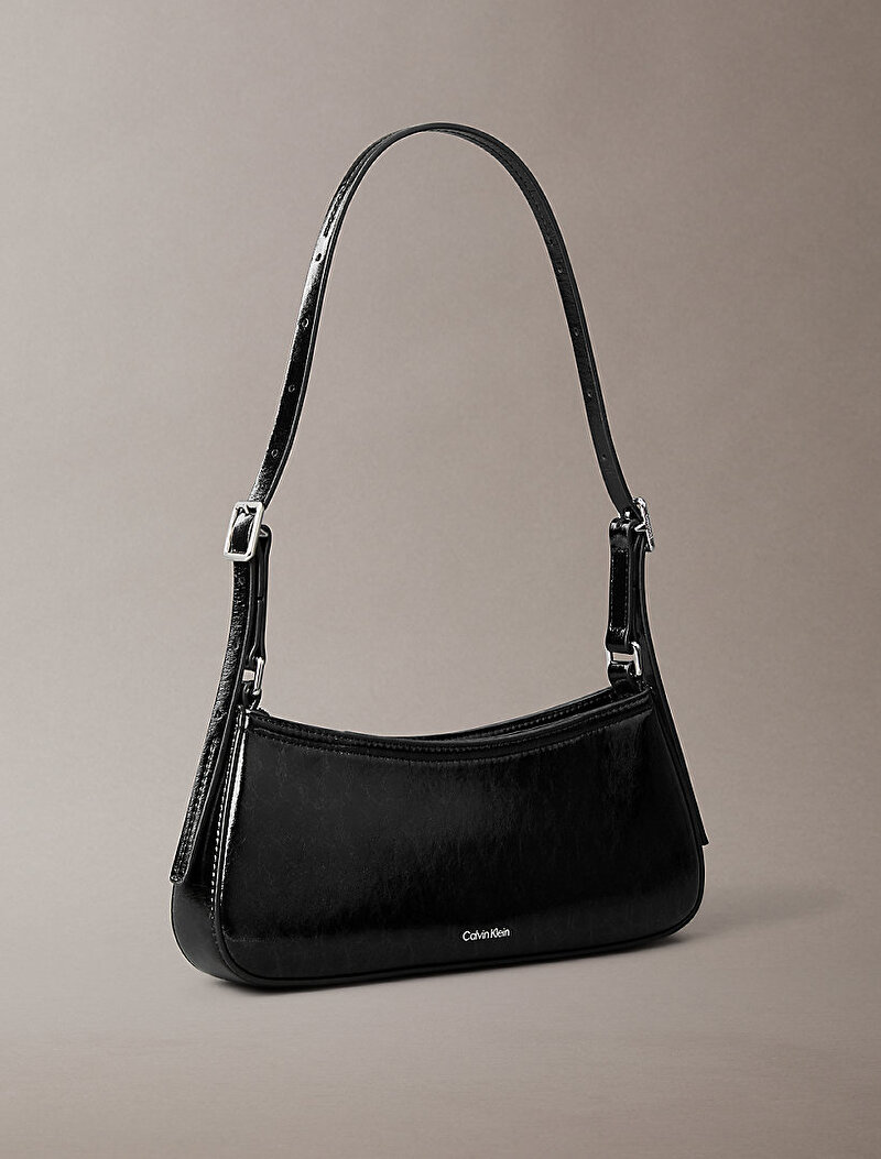 Calvin Klein Siyah Renkli Kadın Ck Metallic Small Omuz Çantası