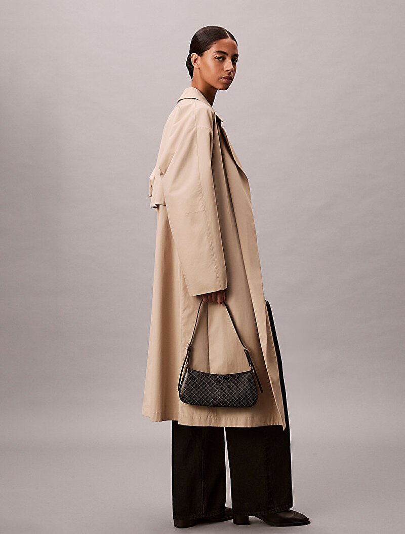 Calvin Klein Siyah Renkli Kadın Emblem Aop Small Omuz Çantası